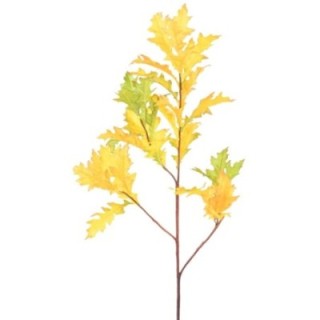 Künstlicher Eichenblattzweig, ca 110cm, herbstlich