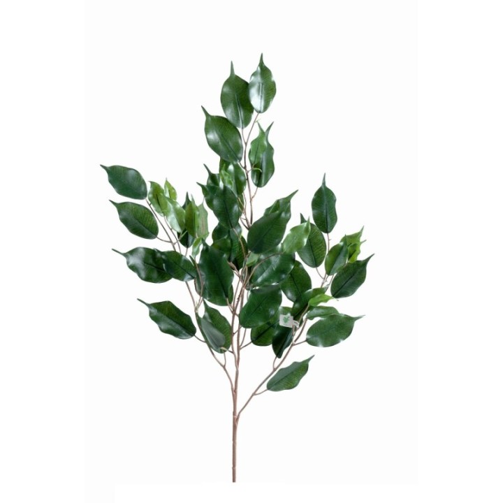 Künstlicher Ficus Zweig, ca 76cm, grün