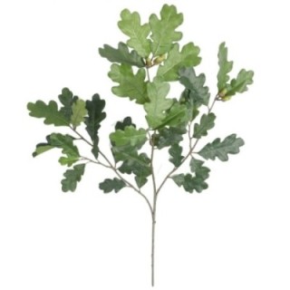 Künstlicher Eichenblattzweig, ca 60cm, grün