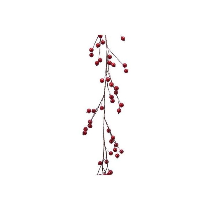 Künstliche Beerengirlande - rot, ca. 140cm