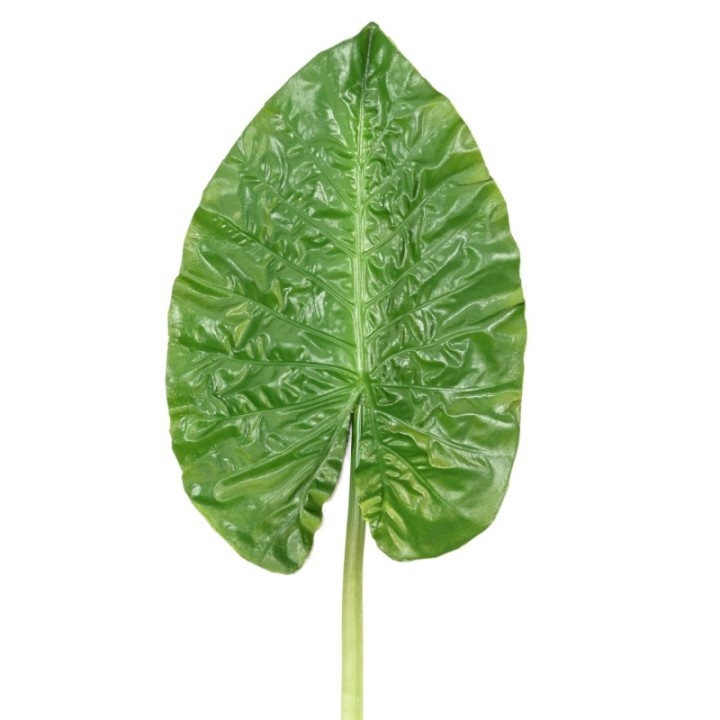 Künstlicher Alocasia Blattzweig, ca 76cm, grün