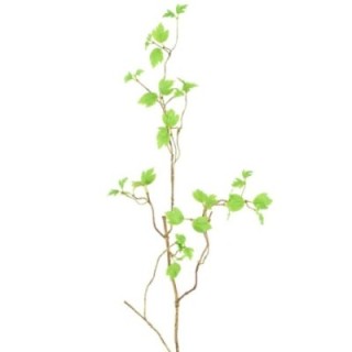 Künstlicher Zweig mit grünen Blättern, ca 130cm, grün