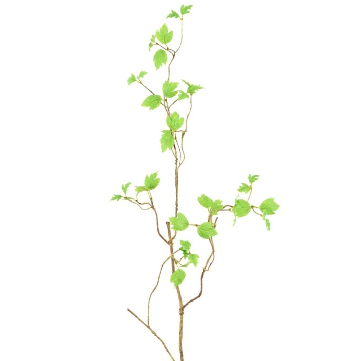 Künstlicher Zweig mit grünen Blättern, ca 130cm, grün