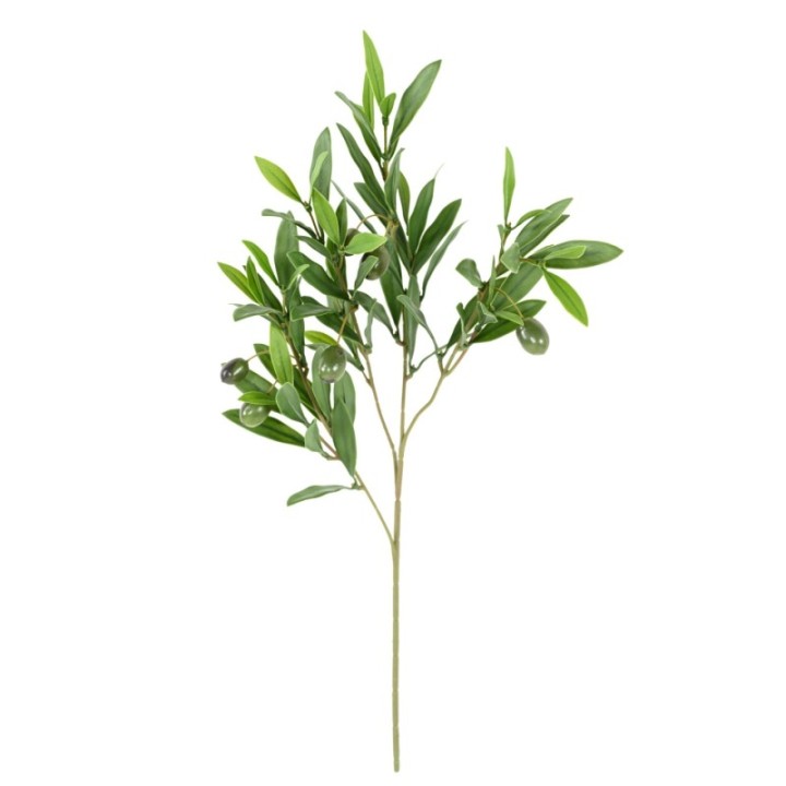 Künstlicher Olivenbaum Zweig, ca 52cm, UV-beständig, grün