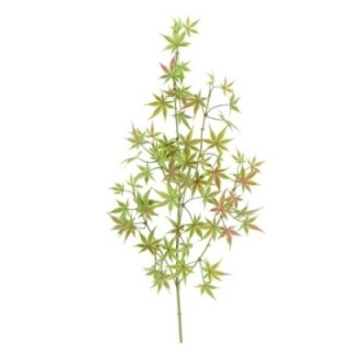 Künstlicher Aralia Zweig, ca 70cm, UV-beständig, grün-rot