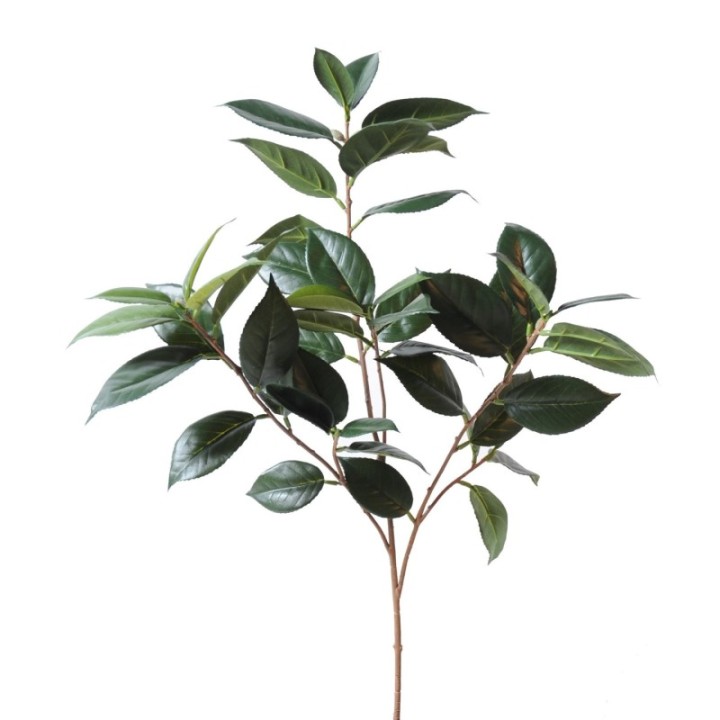 Künstlicher Camellia Japonica Zweig, ca 70cm, grün