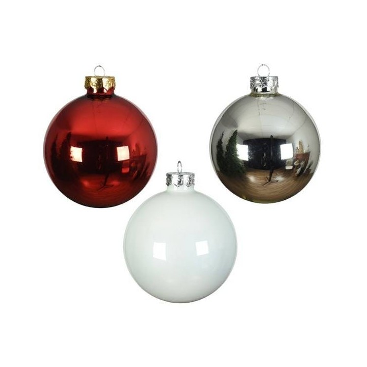 Christbaumkugel-Set "Alpenglanz", 16‑tlg Ø 8cm