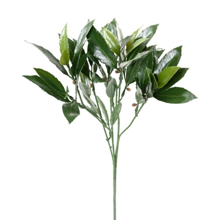 Künstlicher Lorbeerzweig, ca 50cm, UV-beständig, grün
