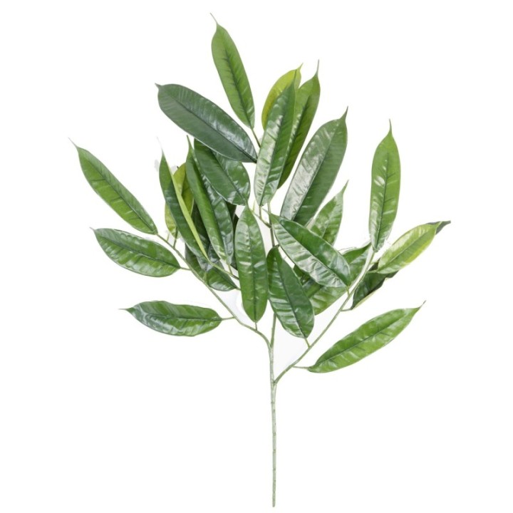 Künstlicher Ficus Zweig, ca 70cm, grün