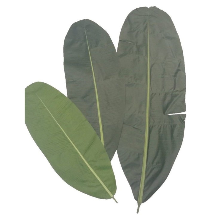 Künstlicher Bananenbaum Blattzweig, ca 115cm, grün