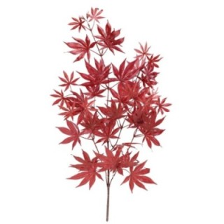 Künstlicher Aralia Zweig, ca 70cm, rot
