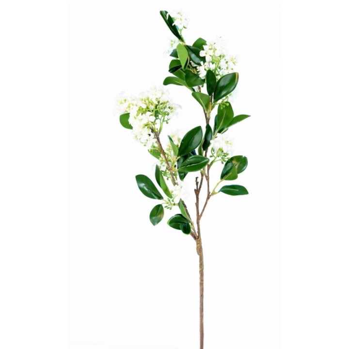 Künstlicher Jasminzweig, ca 70cm, weiss