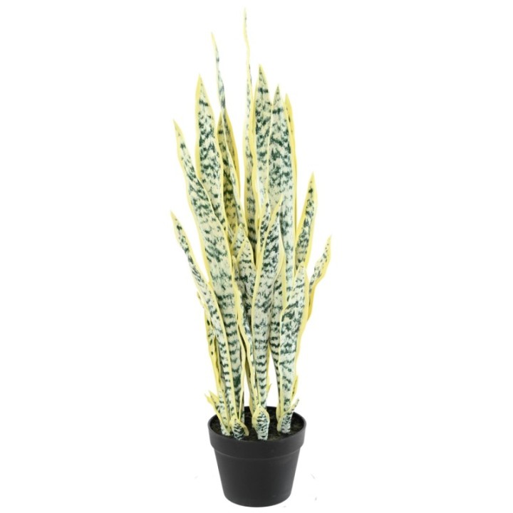 Künstliche Sansevieria, 85cm hoch, pflegeleicht & grün