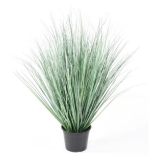 Künstliches Gras, 90cm hoch, grün-weiß, pflegeleicht