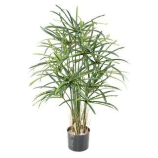 Künstlicher Papyrus Alternifolius, 100cm hoch, grün