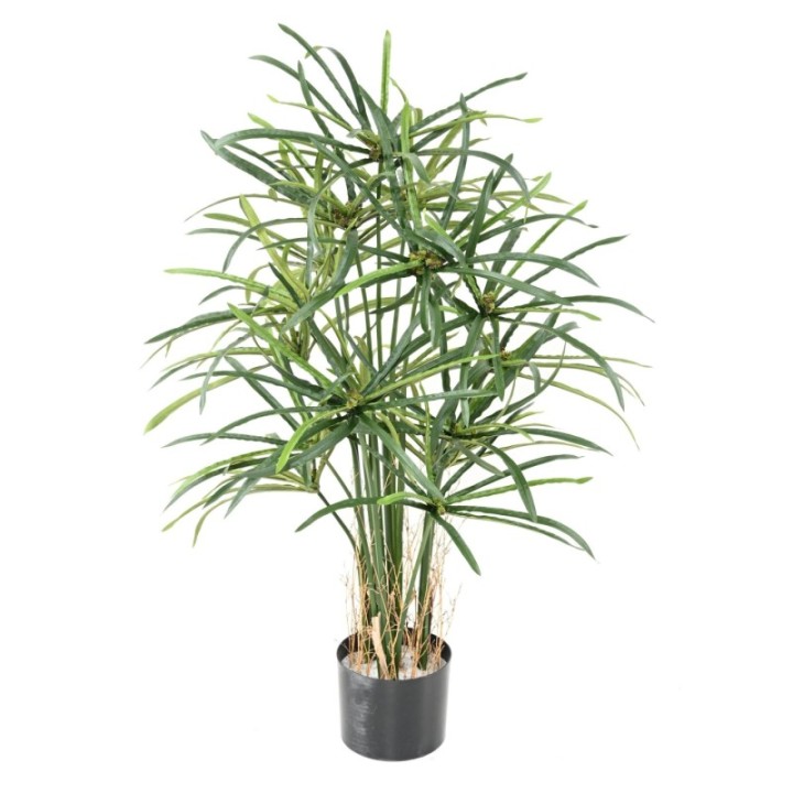 Künstlicher Papyrus Alternifolius, 100cm hoch, grün