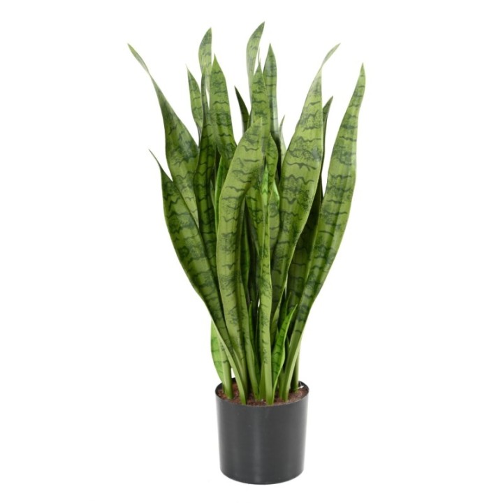 Künstliche Sansevieria, 93cm hoch, pflegeleicht und grün