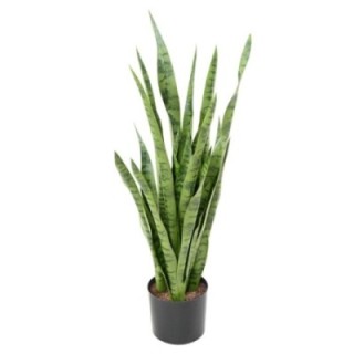 Künstliche Sansevieria, 85cm hoch, pflegeleicht, grün