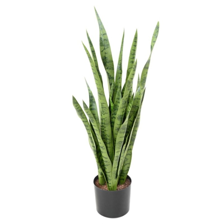 Künstliche Sansevieria, 85cm hoch, pflegeleicht, grün
