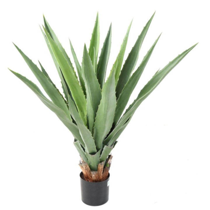 Künstliche Agave, 110cm hoch, pflegeleicht & grün