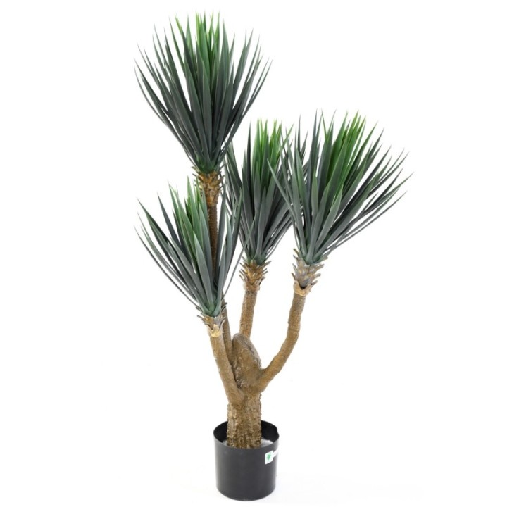 Künstliche Yucca: Pflegeleichte Raumdeko, 120cm hoch