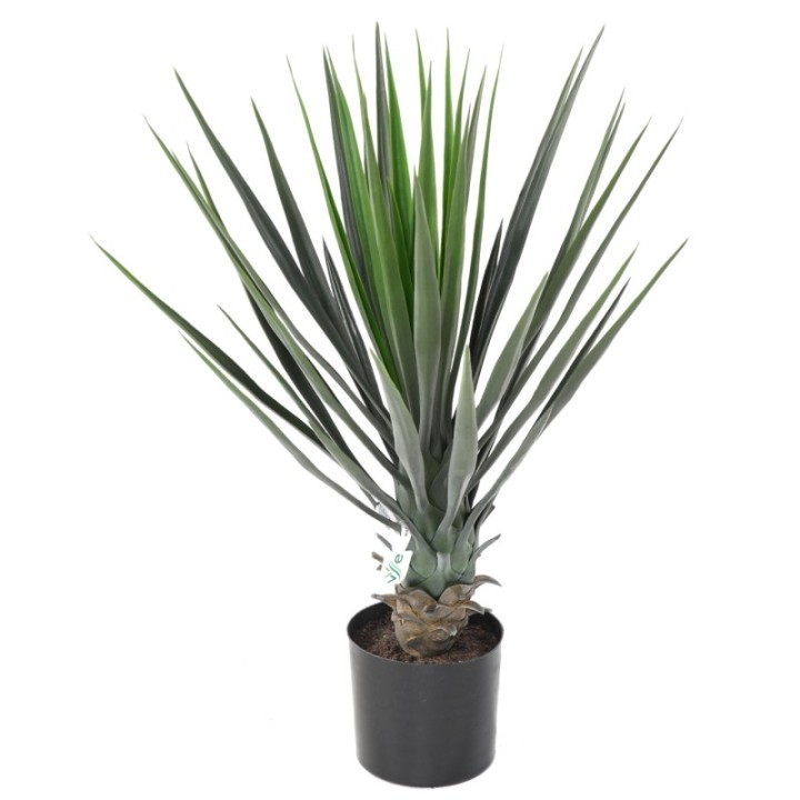 Künstliche Yucca, 60cm hoch, pflegeleicht und grün