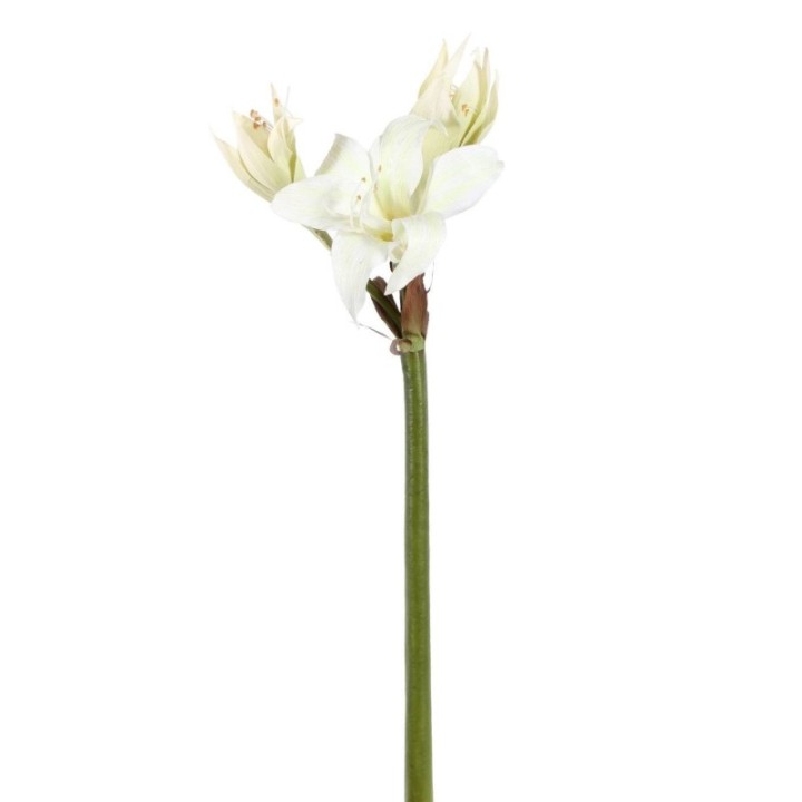 Künstliche Amaryllis, weiß, ca. 60cm hoch - Pflegeleicht!