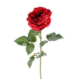 Künstliche Rose, rot, ca. 85cm hoch – Pflegeleicht & Elegant