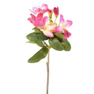Künstlicher Rhododendron, dunkelrosa-gelb, 85cm hoch
