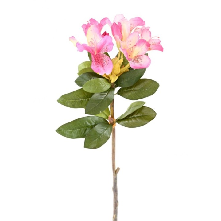 Künstlicher Rhododendron, rosa-gelb, ca. 85cm hoch