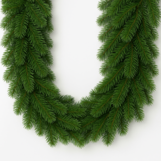 Künstliche Spritzguss | PE Tannengirlande 270cm Nordmann
