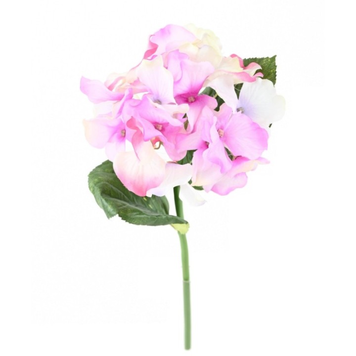 Künstliche Hortensie, lilac-weiß, ca. 30cm hoch