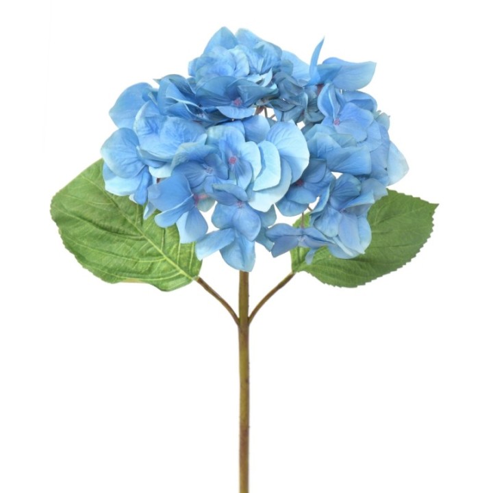 Künstliche Hortensie, blau, ca. 65cm hoch - Pflegeleicht!