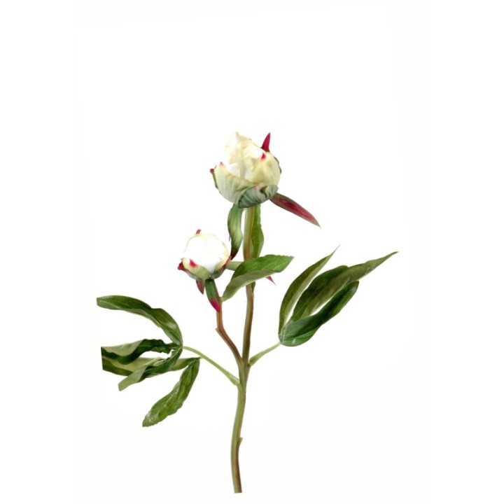 Künstliche Pfingstrose, weiß, ca. 40cm hoch